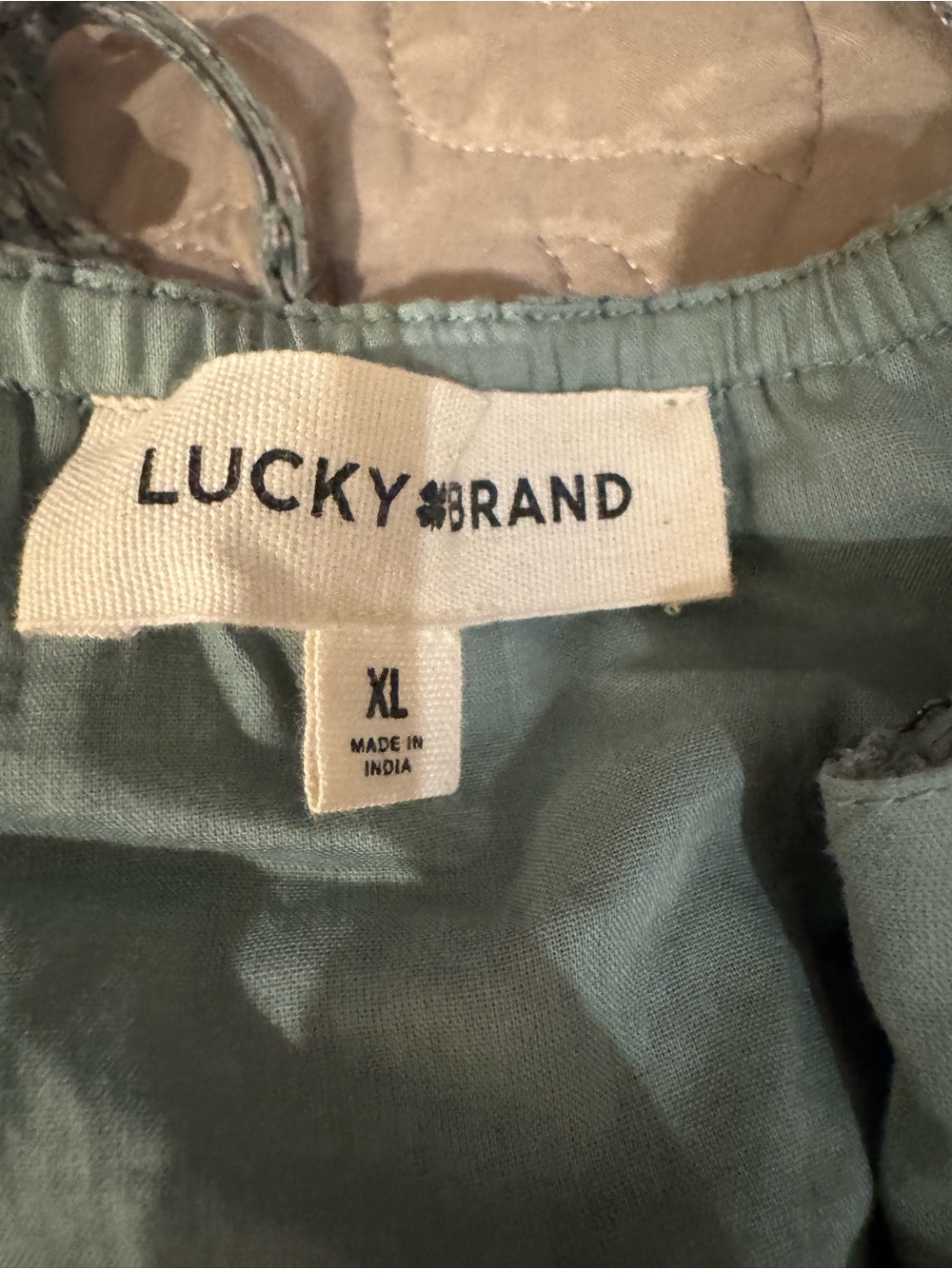 Lucky Brand Sage Green Floral Maxi Dress with Front Buttons - Picture 3 of 4